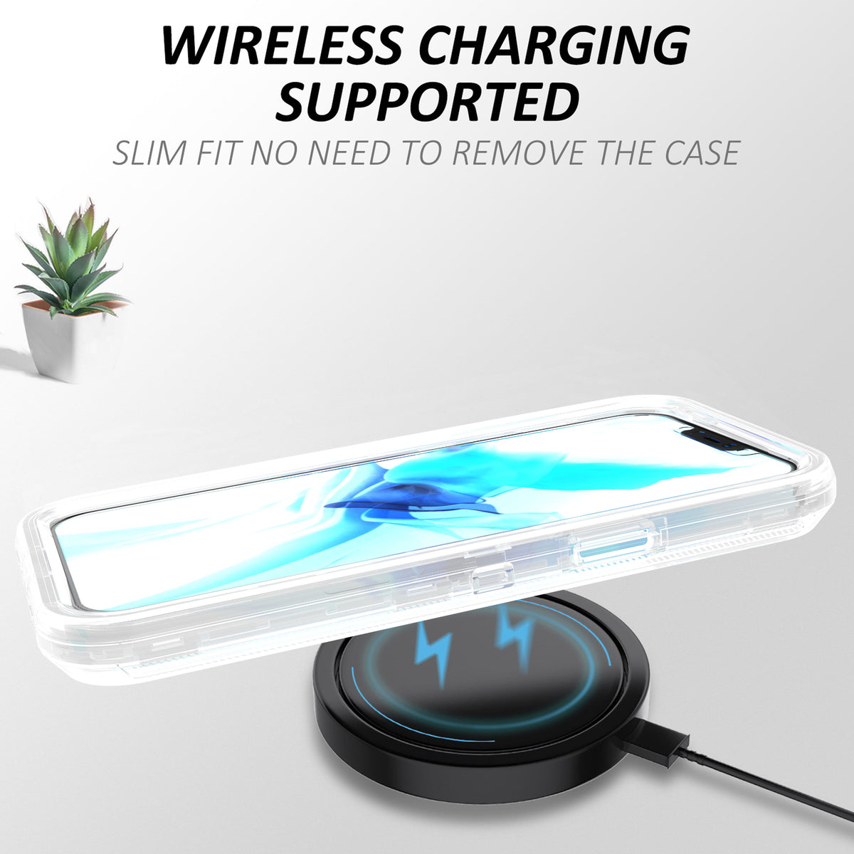 Phonix Case For iPhone 12 Pro Max Clear Diamond Case (Heavy Duty)
