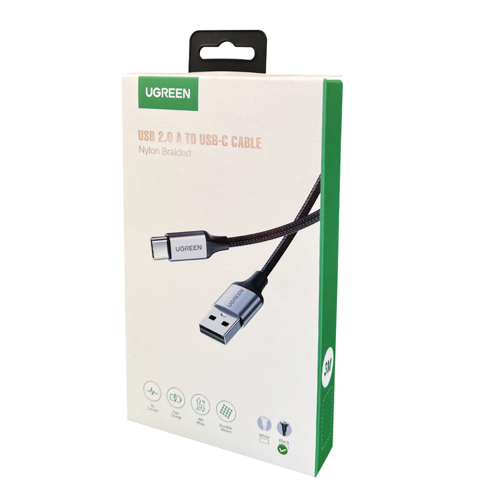 3M USB-C To USB 2.0A Cable Grey+Black Ugreen