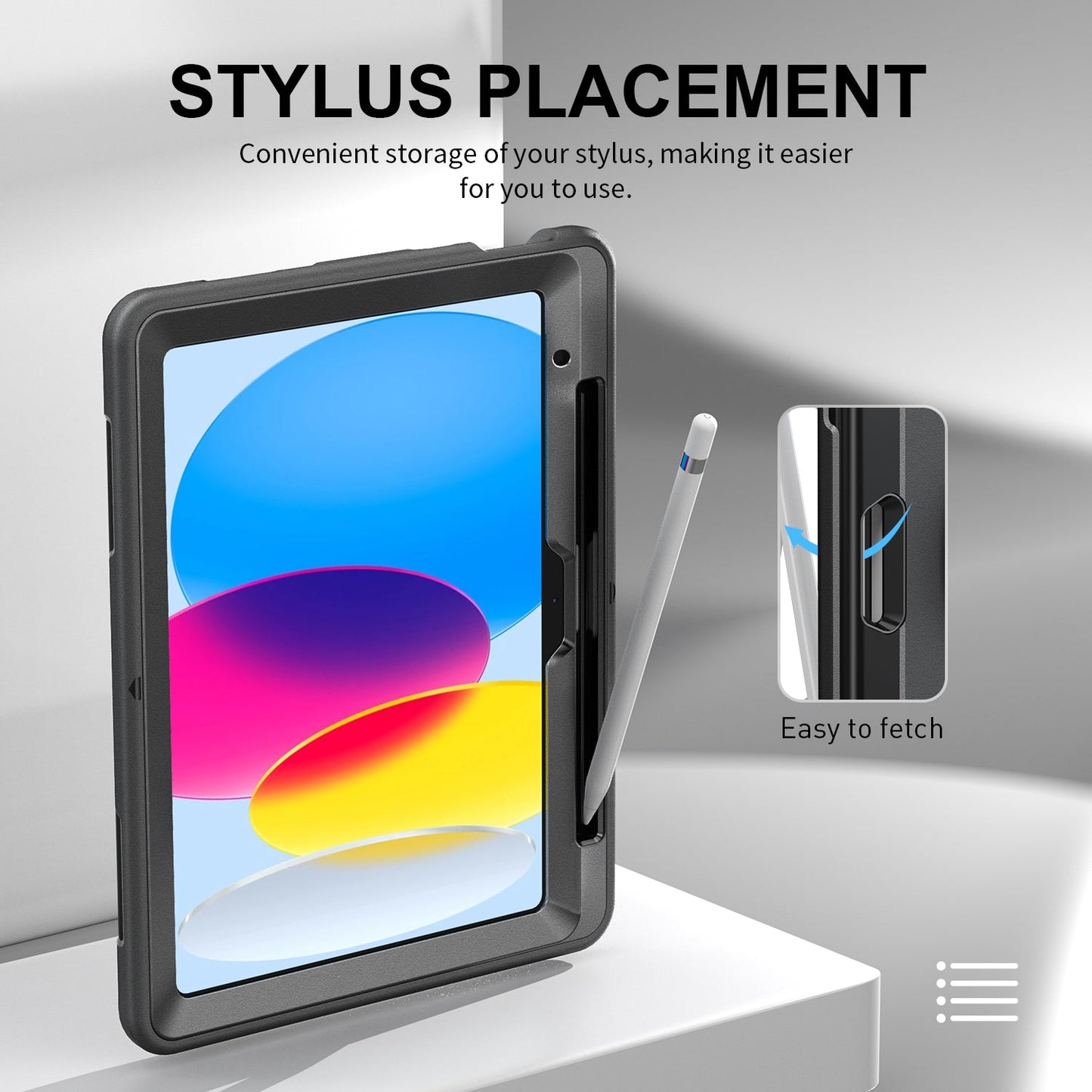 Galaxy Tab S8 Ultra 14.6'' (2022) Generic Heavy Duty Rugged Case with Pen Holder(Black Diamond)