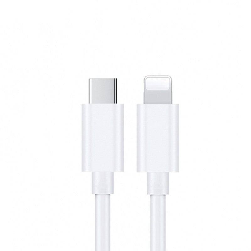 1M Lightning to USB-C Mini White Cable USP Without Package 100pcs