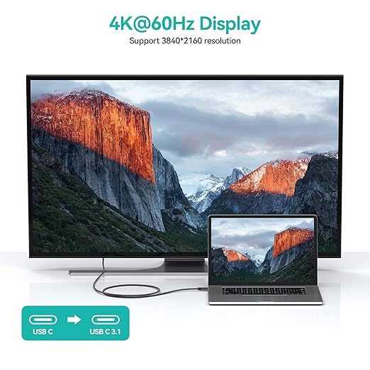 2M BoostUp Cafule USB-C to USB-C Cable Charge & Video Black (USB 3.2 Gen2 - 20Gbps, 100W/5A, 8K/60Hz)