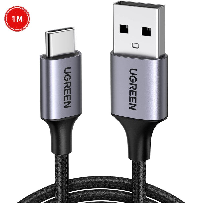 1M USB-C To USB 2.0 A Cable Grey+Black Ugreen