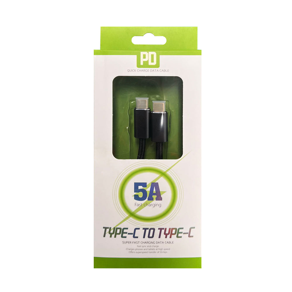 2M BoostUp Cafule USB-C to USB-C Cable Charge & Video Black (USB 3.2 Gen2 - 20Gbps, 100W/5A, 8K/60Hz)