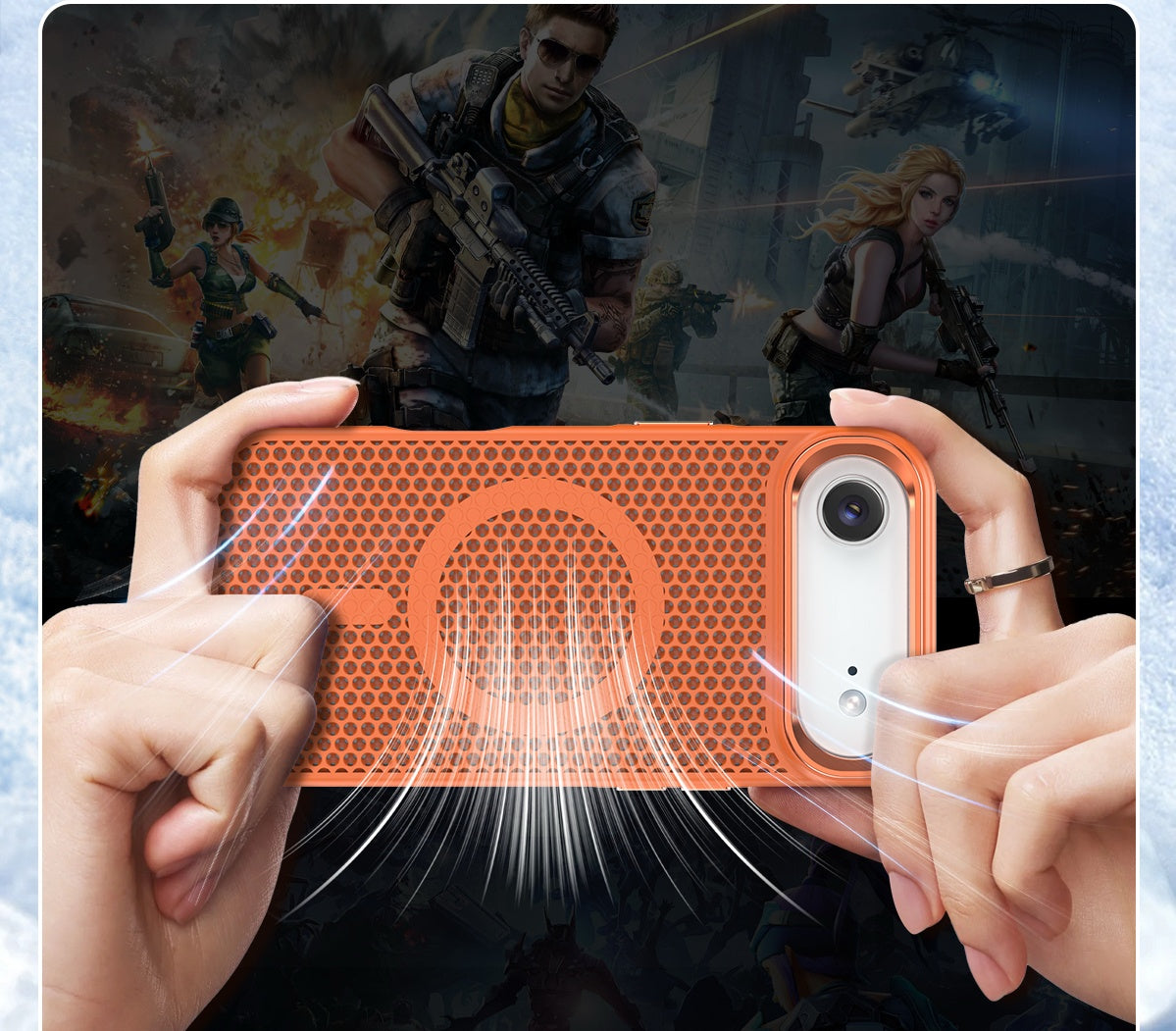 USP 3D Mesh Armor Case for iPhone 17 Air Compatible With Magsafe