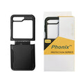 Phonix Case For Galaxy Z Flip 7FE Black Armor light Case