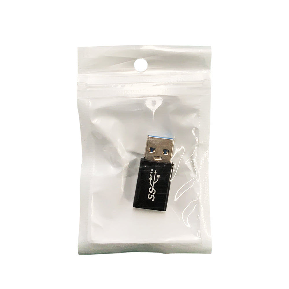 Mini OTG Adaptor USB-A Male to USB-C Female 3.1 Converter Black