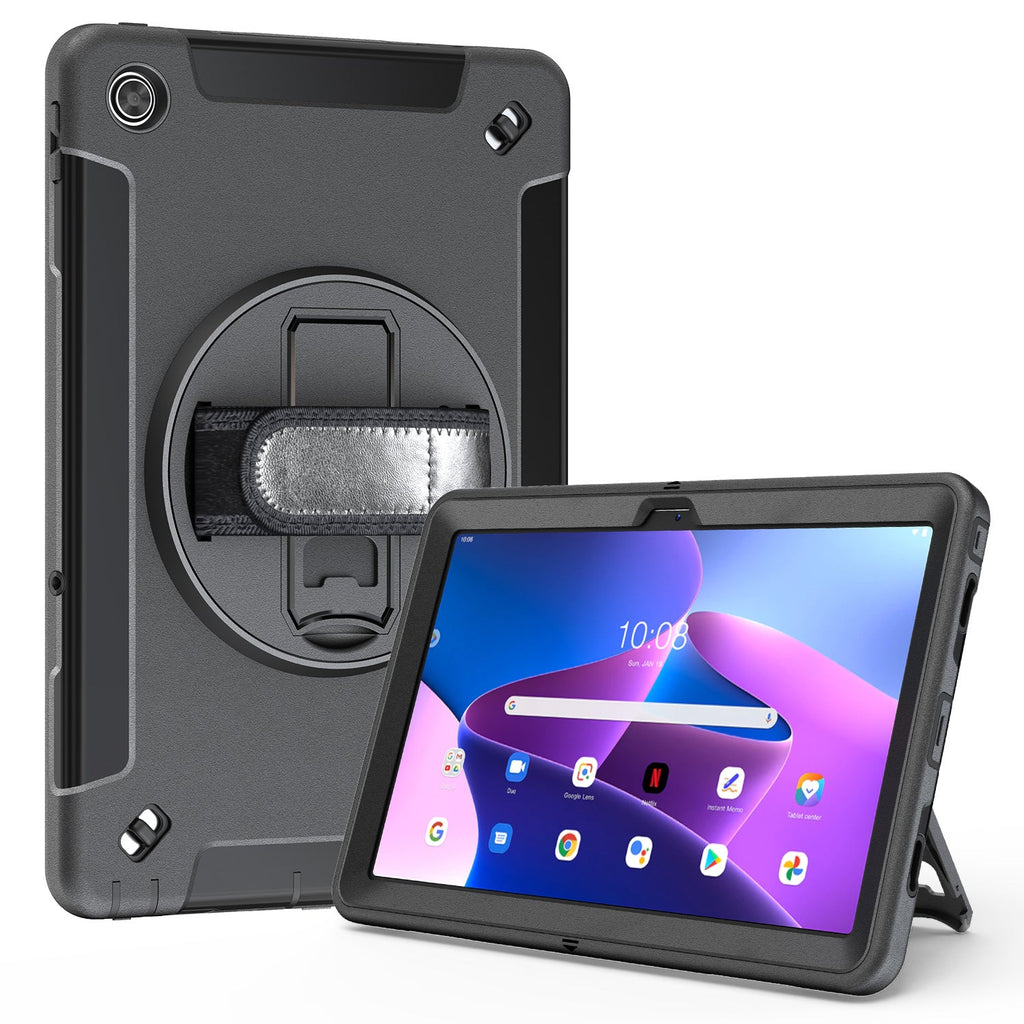 Rugged Case For Lenovo Tab M8 8" 4thGen(TB-300) Generic with Pen Holder（Black Diamond）