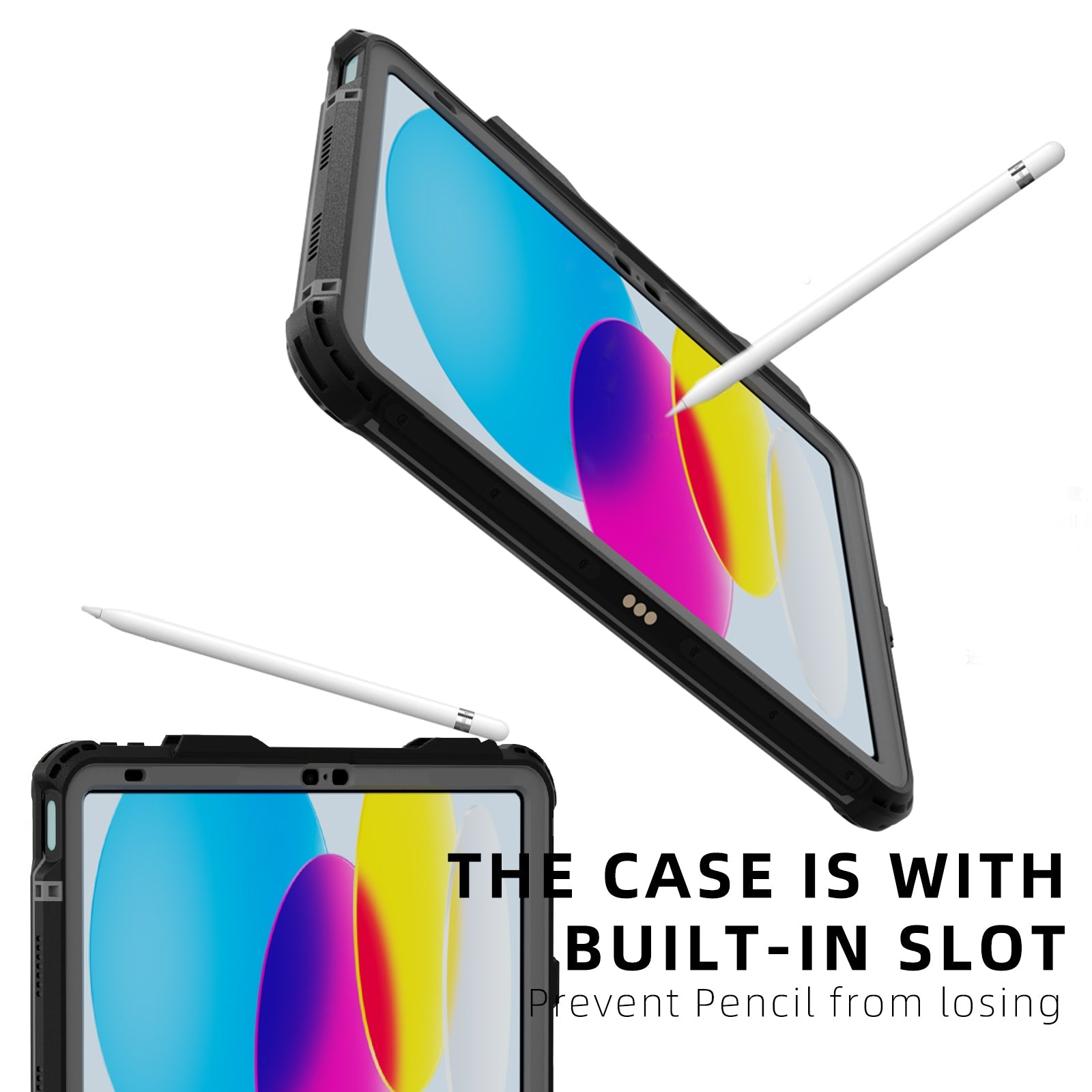 Waterproof Case With Pen Holder for iPad Pro 11"(2024)(2025) M4 M5