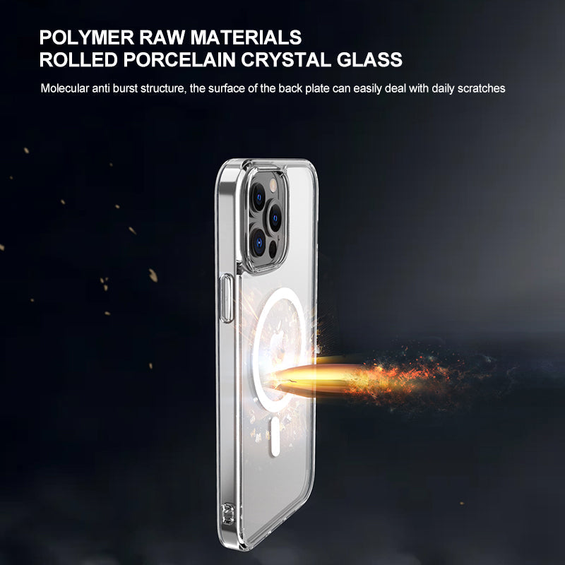USP Case For iPhone 16 Plus Clear Rock Shockproof Case with MagSafe