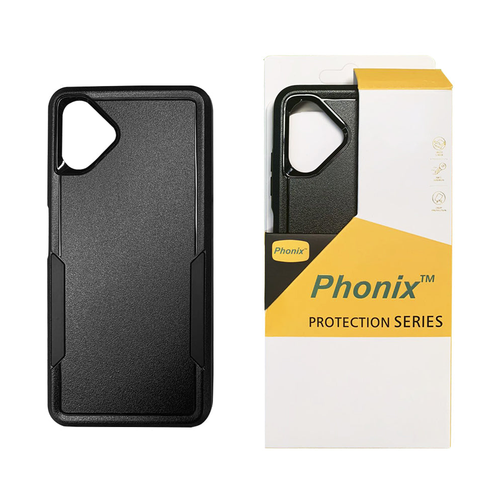 Phonix Case for Samsung A06 Black Armor Light Case