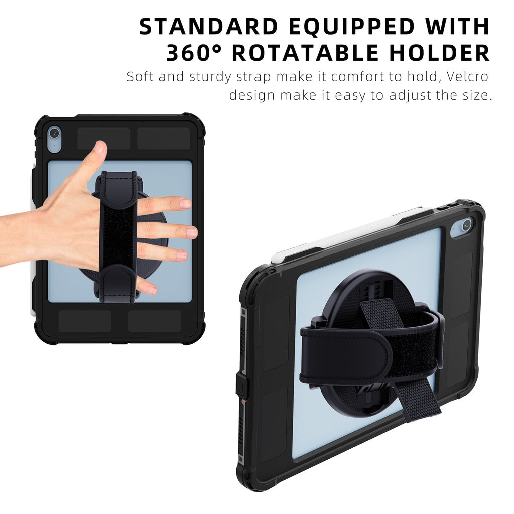 Waterproof Case With Pen Holder for iPad 11“（A16 2025）/ iPad (10th Gen 2022) 10.9‘’