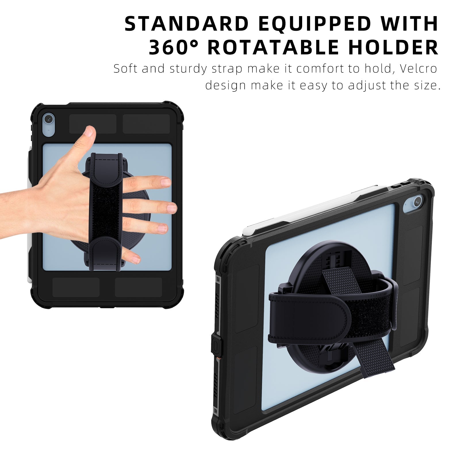 Waterproof Case With Pen Holder for iPad (9th/8th/7th Gen) 10.2‘’