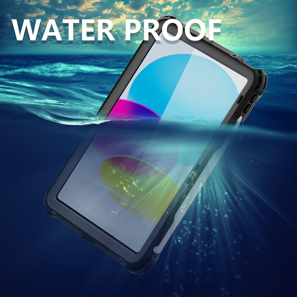 Waterproof Case With Pen Holder for iPad 11“（A16 2025）/ iPad (10th Gen 2022) 10.9‘’