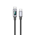 1M HyperLink Digital display USB-C to USB-C Cable Charge & Connect Black 140W USP
