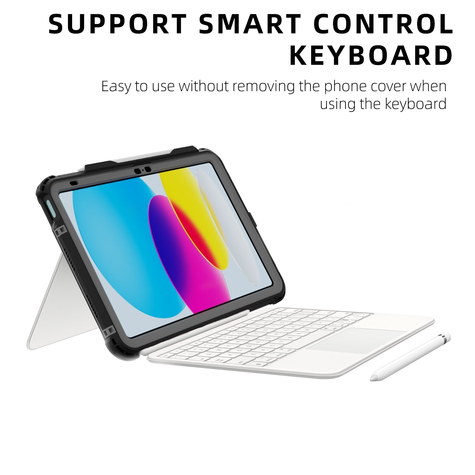 Waterproof Case With Pen Holder for iPad (9th/8th/7th Gen) 10.2‘’