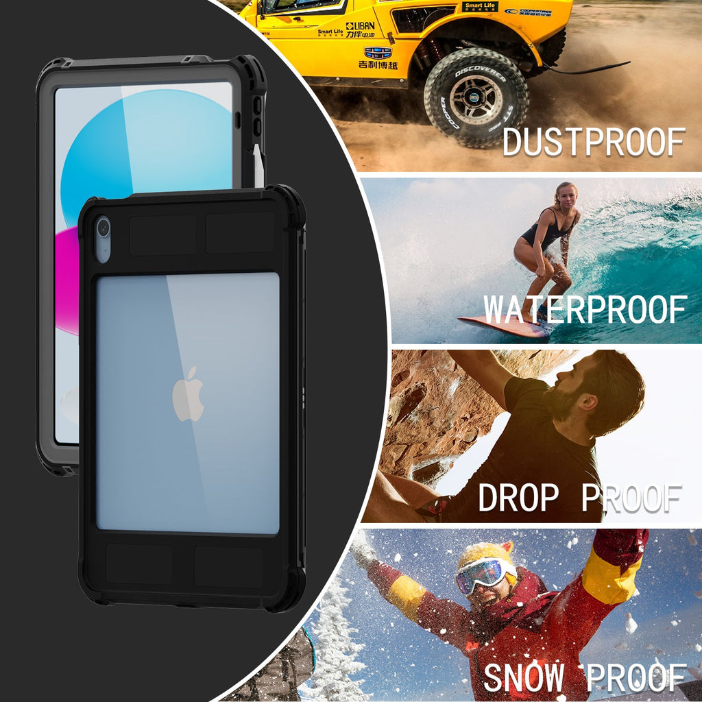 Waterproof Case With Pen Holder for iPad Pro 11"(2024)(2025) M4 M5