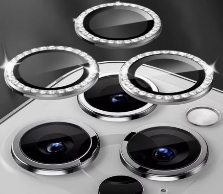 USP Camera Lens Protector For iPhone 17 Pro / 17 Pro Max Crystal Style Individual Ring Cover (Tempered Glass)