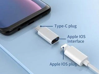 Charging and Data Transfer Lightning To USB-C Adapter