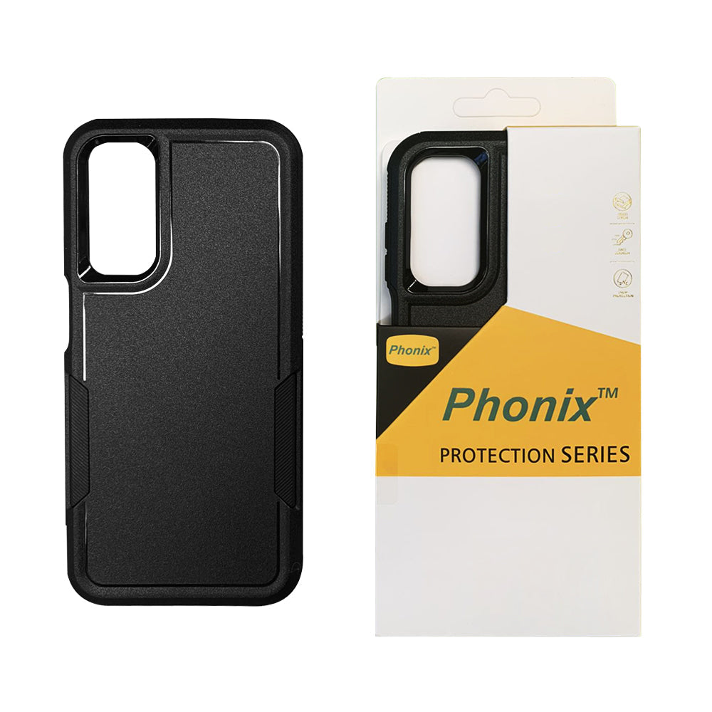 Phonix Case for Samsung A15 Black Armor Light Case
