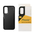 Phonix Case for Samsung A15 Black Armor Light Case