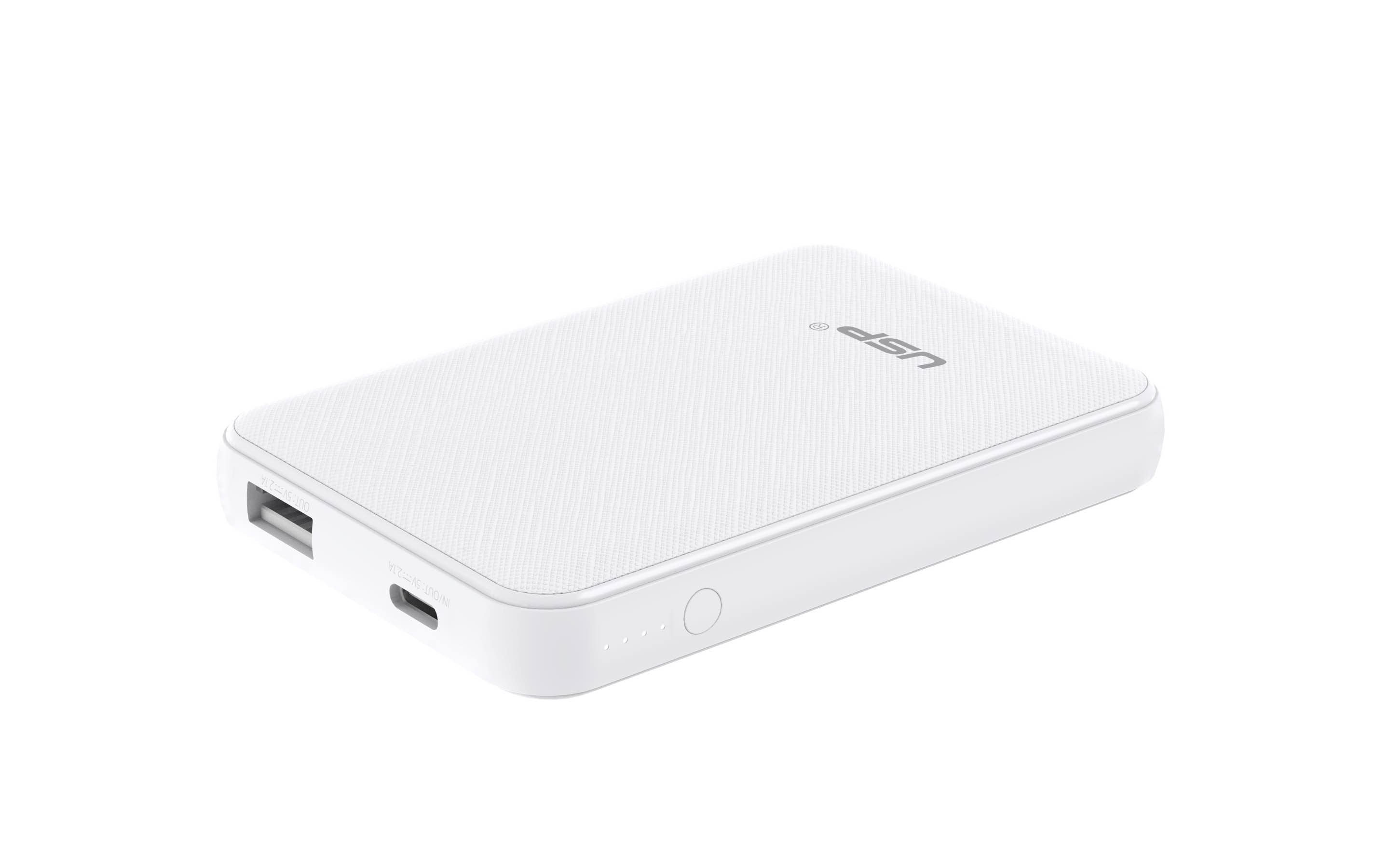 Mini Power Bank 5K mAh (5000mAh) White