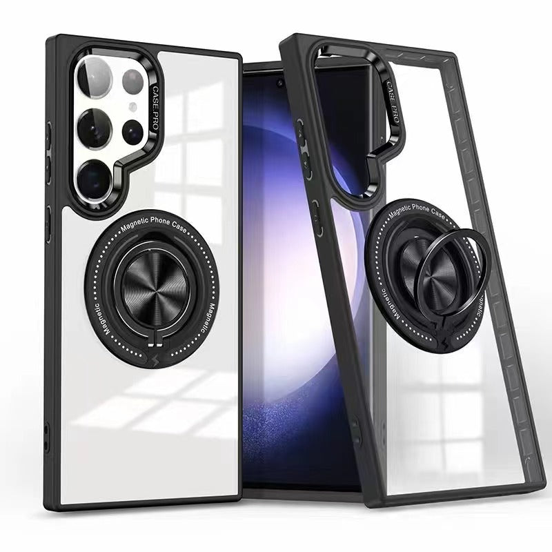 Phonix Case For Galaxy S24 / S25 Ring Holder Case Compatible With Magsafe