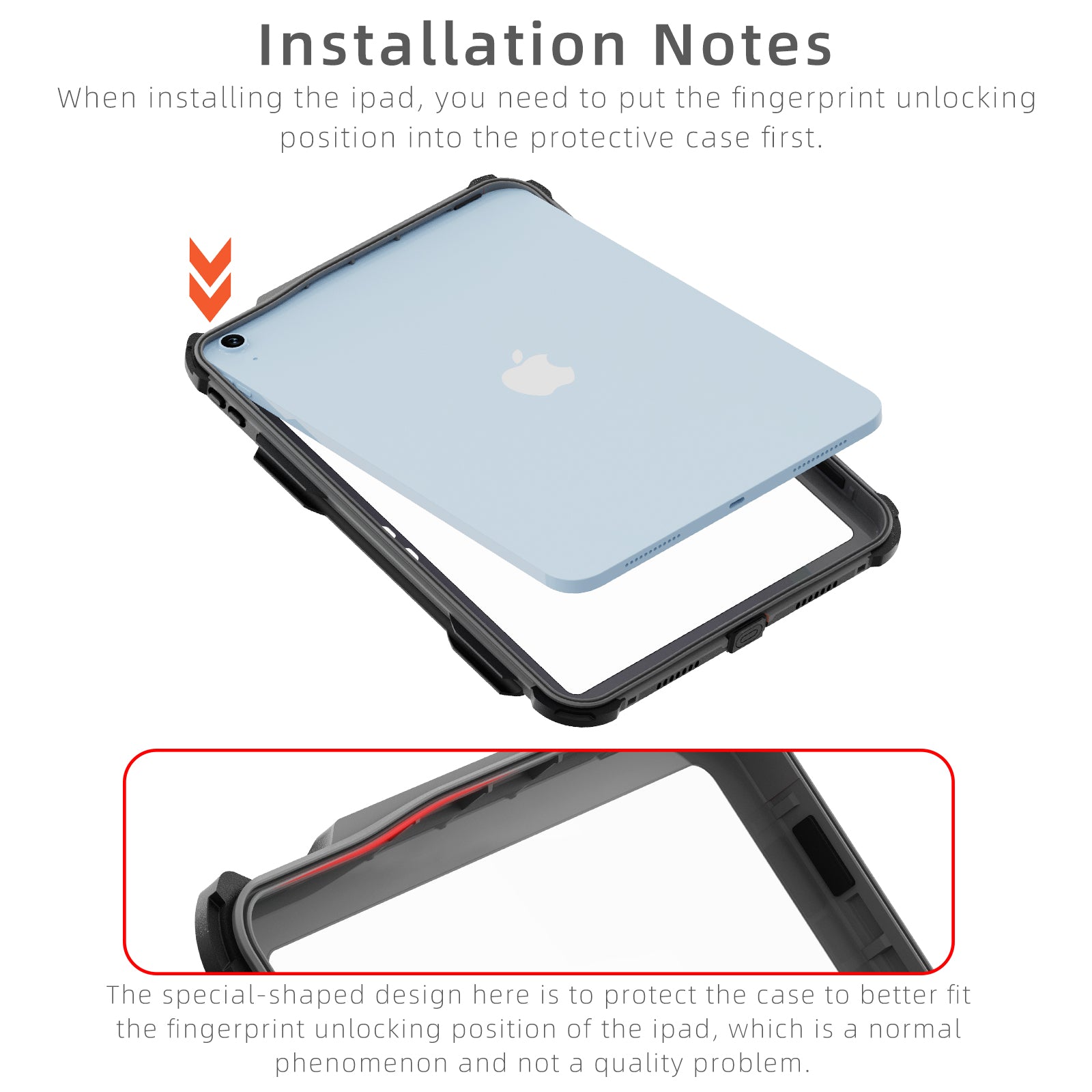 Waterproof Case With Pen Holder for iPad Pro 11"(2024)(2025) M4 M5