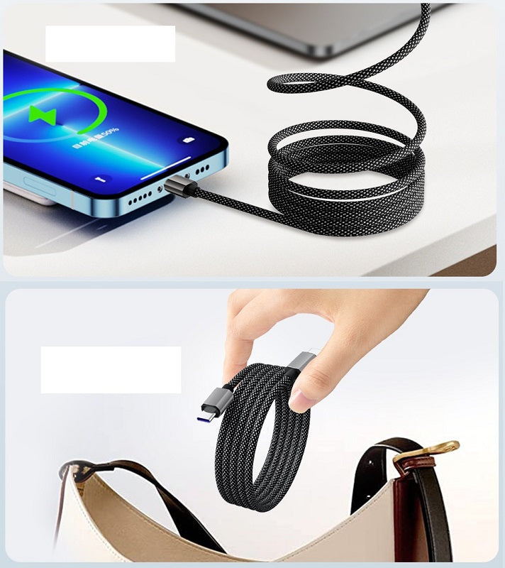 1M USP HyperLink Magnetic USB-C to USB-C Cable Charge Black 140W