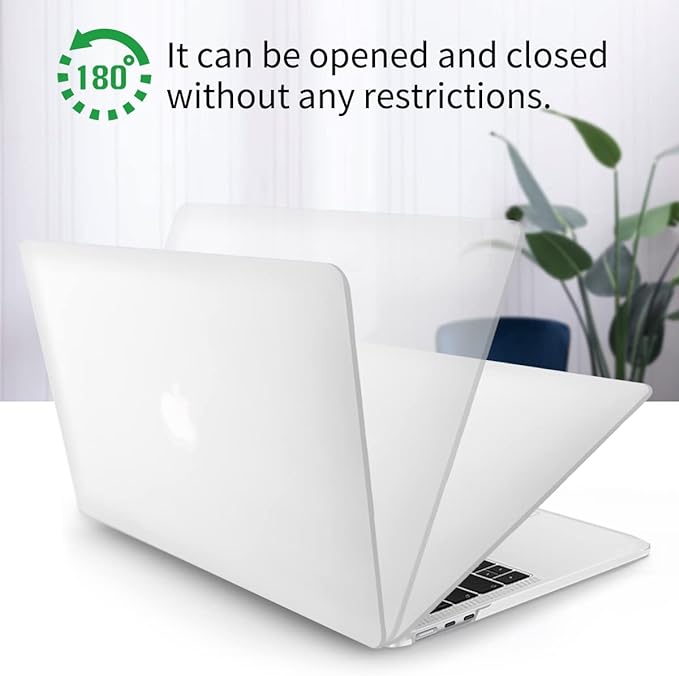 Hard shell Case for MacBook Air 15.3 (M4 2025, M3/M2) Glassy matte(Clear)