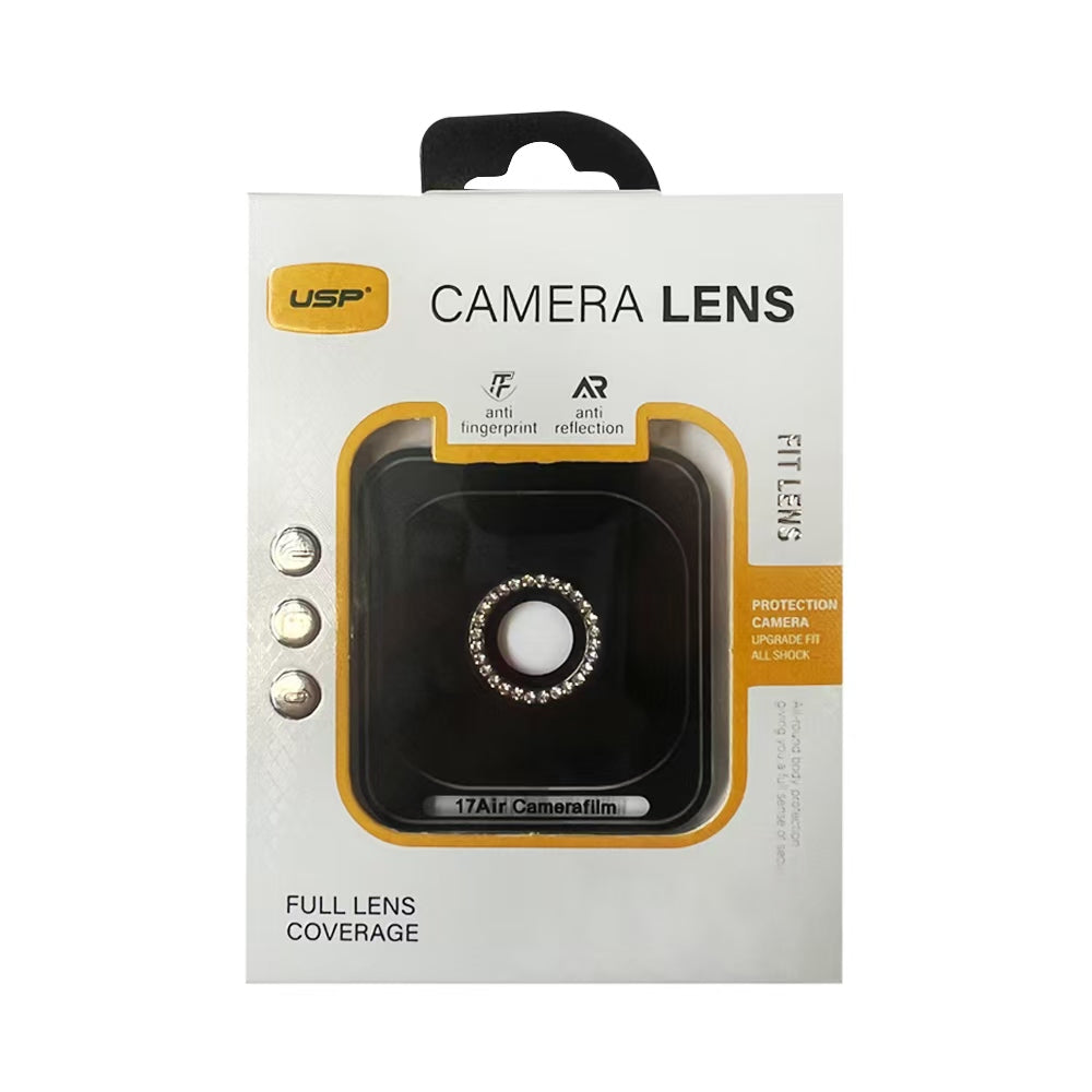 USP Camera Lens Protector For iPhone Air Crystal Style Individual Ring Cover (Tempered Glass)