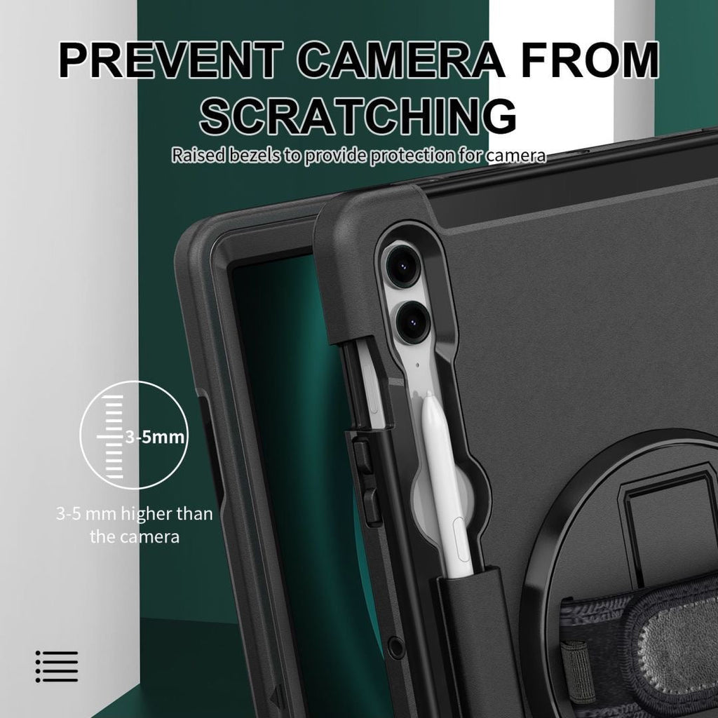Rugged Case with Pen Holder for Galaxy Tab S9Plus /S10Plus/S9FE Plus (SM-X810) (12.4")