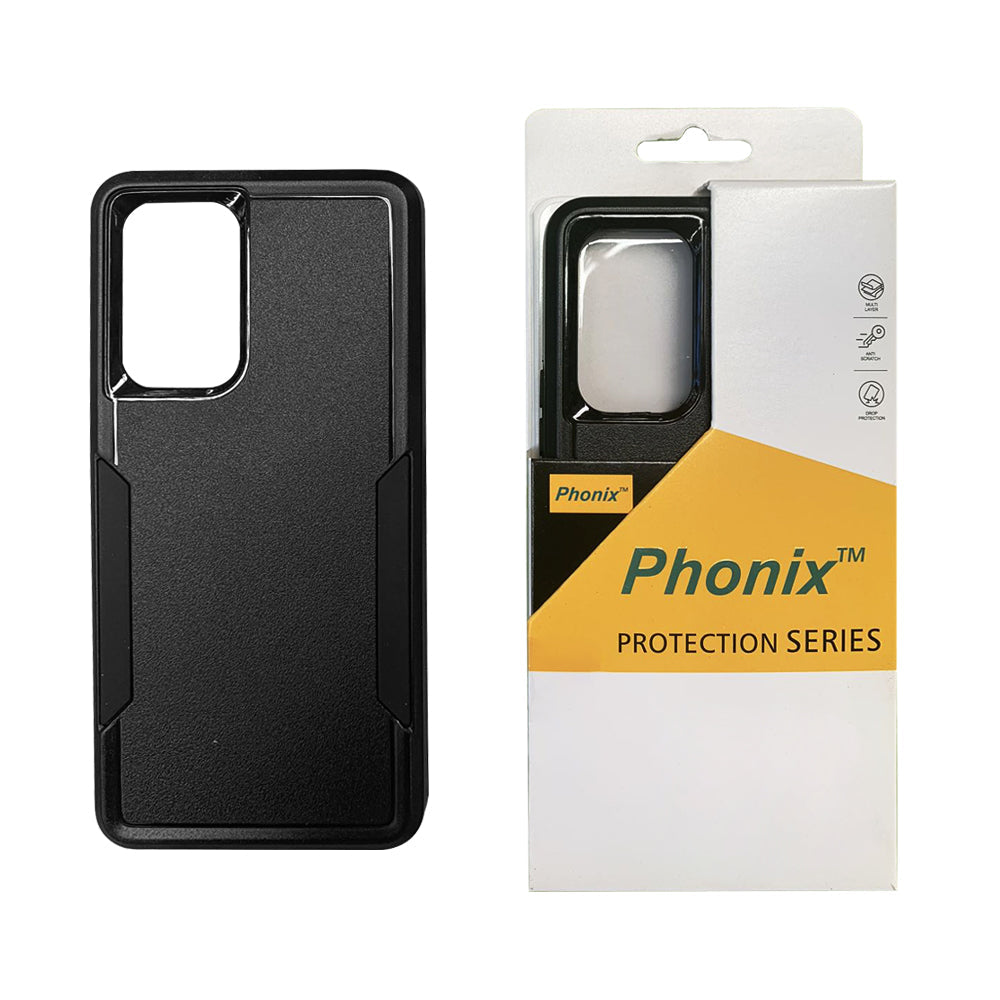 Phonix Case for Samsung A25 Black Armor Light Case