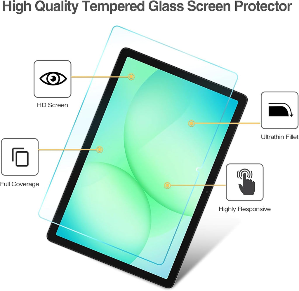 Premium Armor Tempered Glass Screen Protector for Samsung Galaxy Tablet A11+/A9+