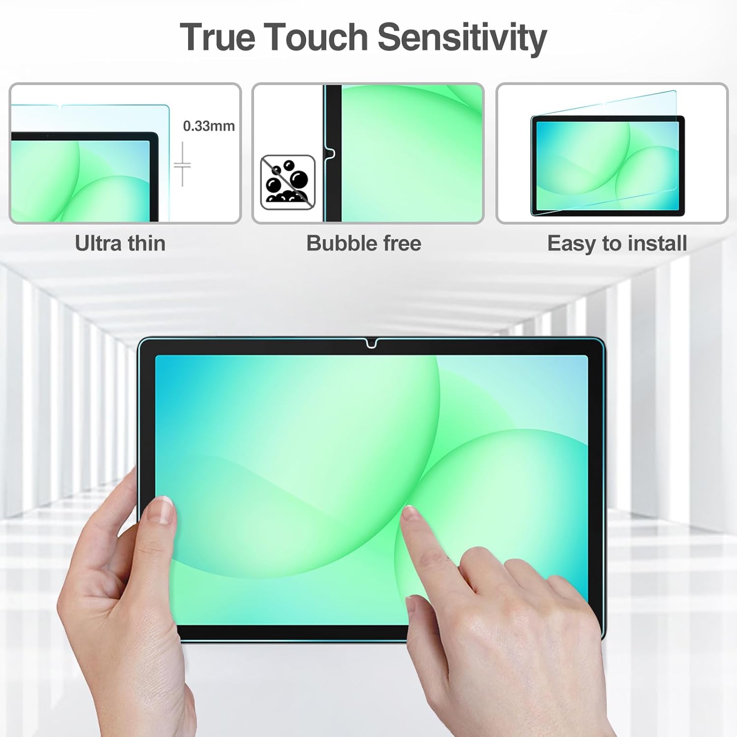 Premium Armor Tempered Glass Screen Protector for Samsung Galaxy Tablet A11+/A9+