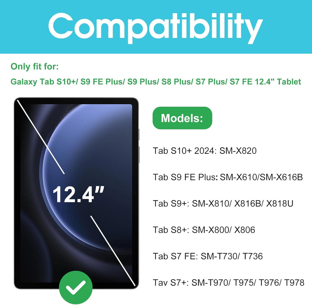 Premium Armor Tempered Glass Screen Protector for Samsung Galaxy  S10+ / S9+/S8+/S7+ /S7 FE+/S7 FE