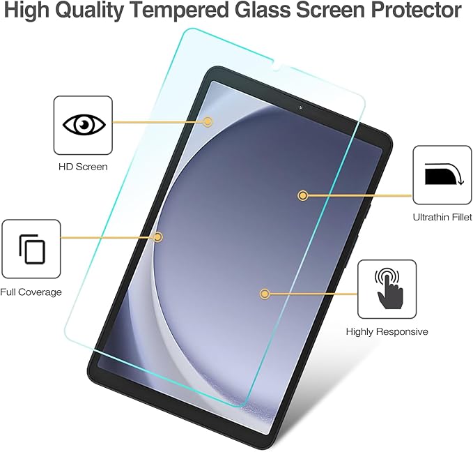 Premium Armor Tempered Glass Screen Protector for Samsung Galaxy Tablet A9