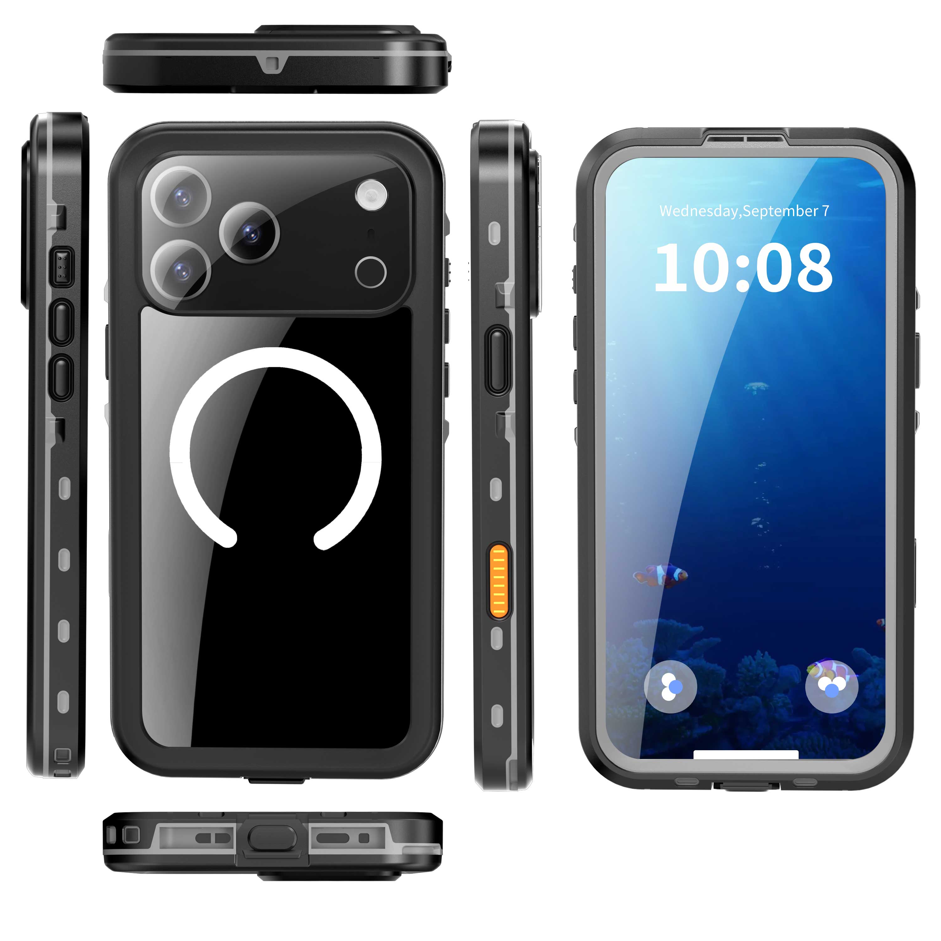 USP Apple iPhone 17 Pro Max WaterProof Case Black