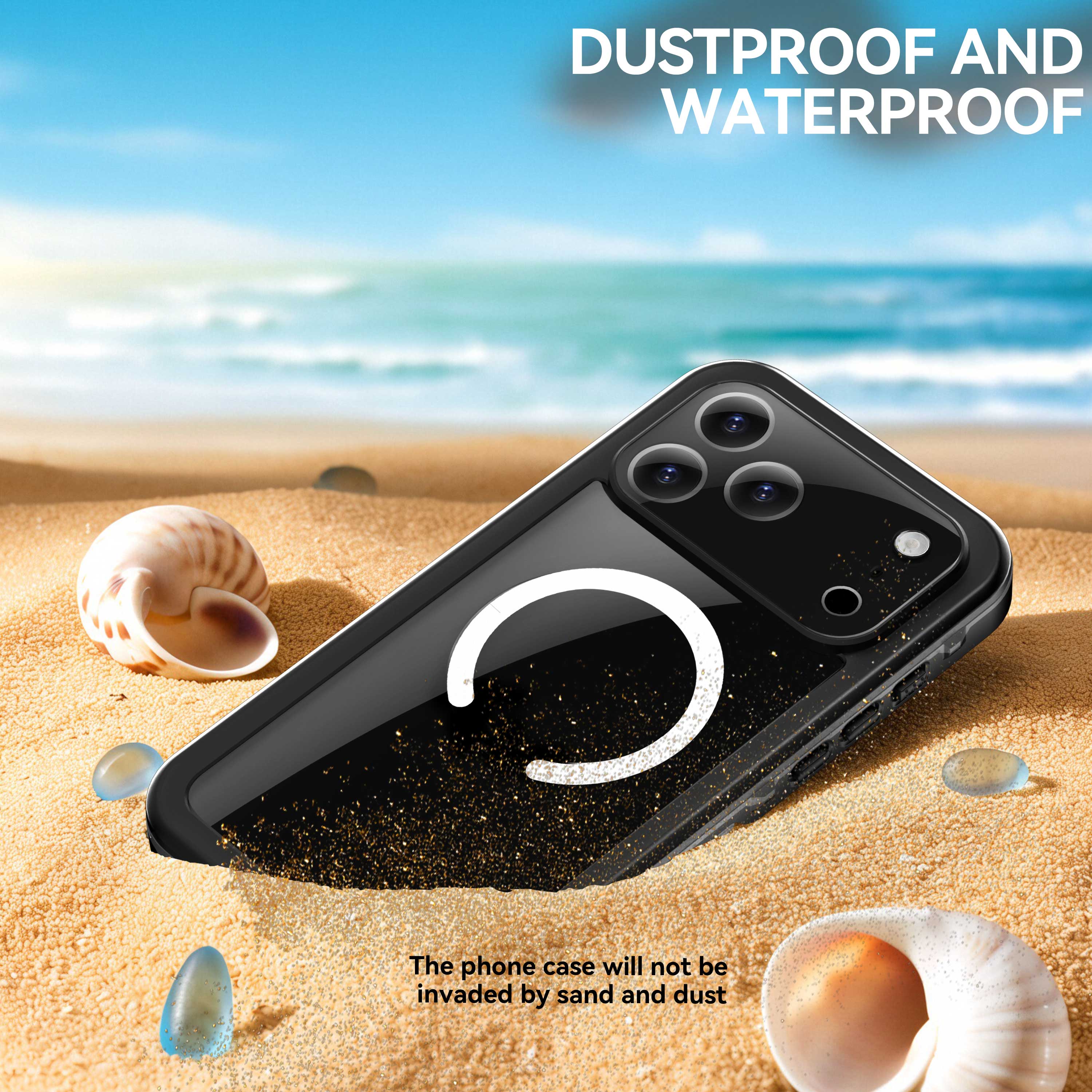 USP Apple iPhone 17 Pro Max WaterProof Case Black