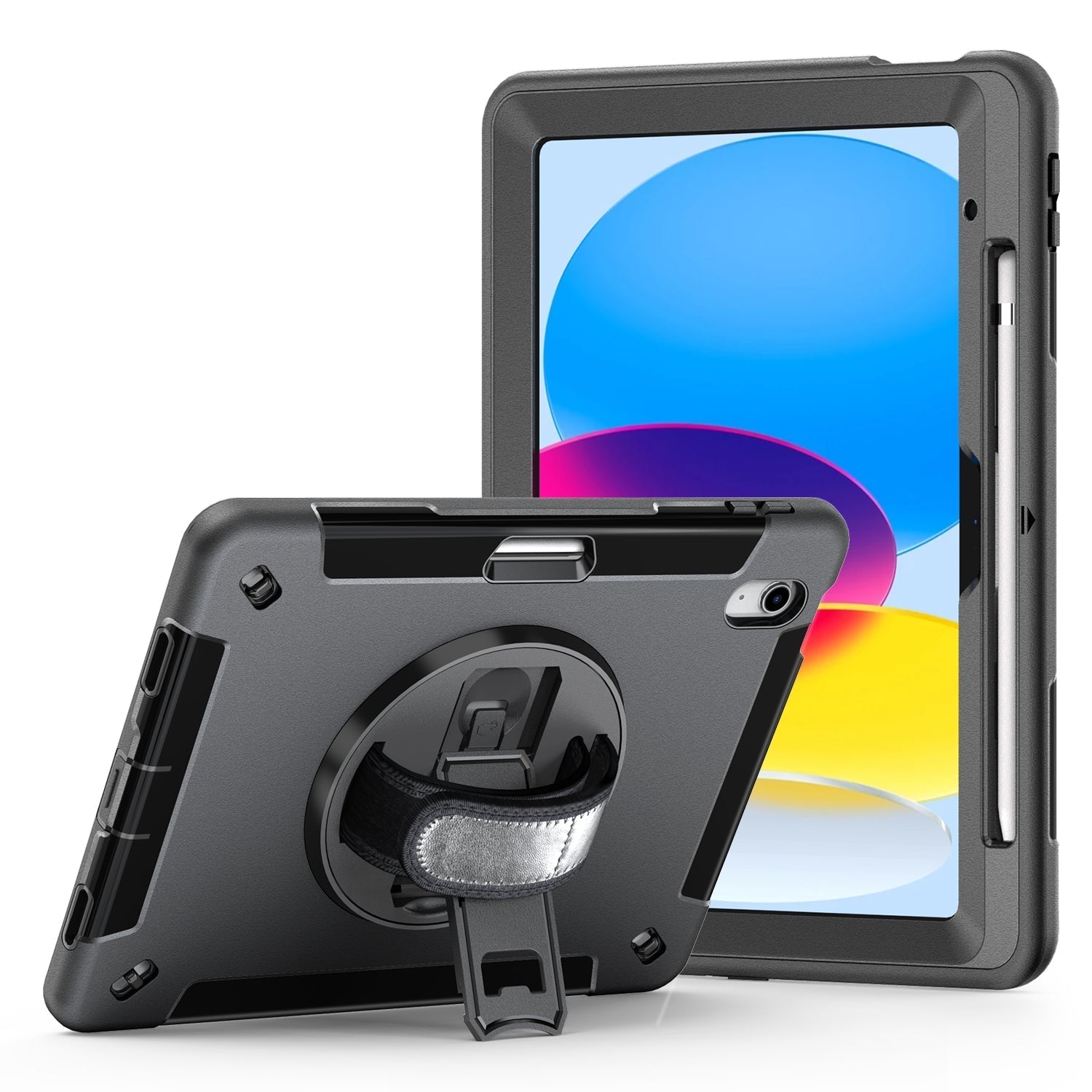 Rugged Case for iPad Mini 7(8.3",2024,A17 Pro)/ Mini 6 ((8.3",2021)