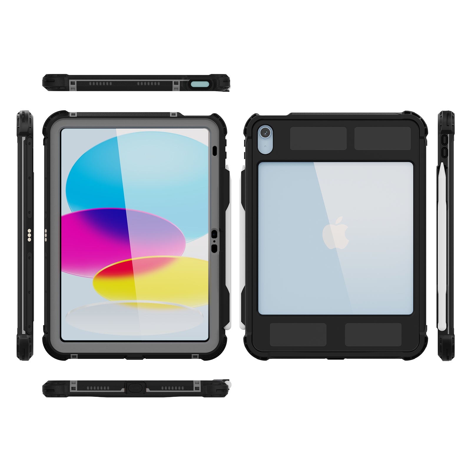 Waterproof Case With Pen Holder for iPad (9th/8th/7th Gen) 10.2‘’