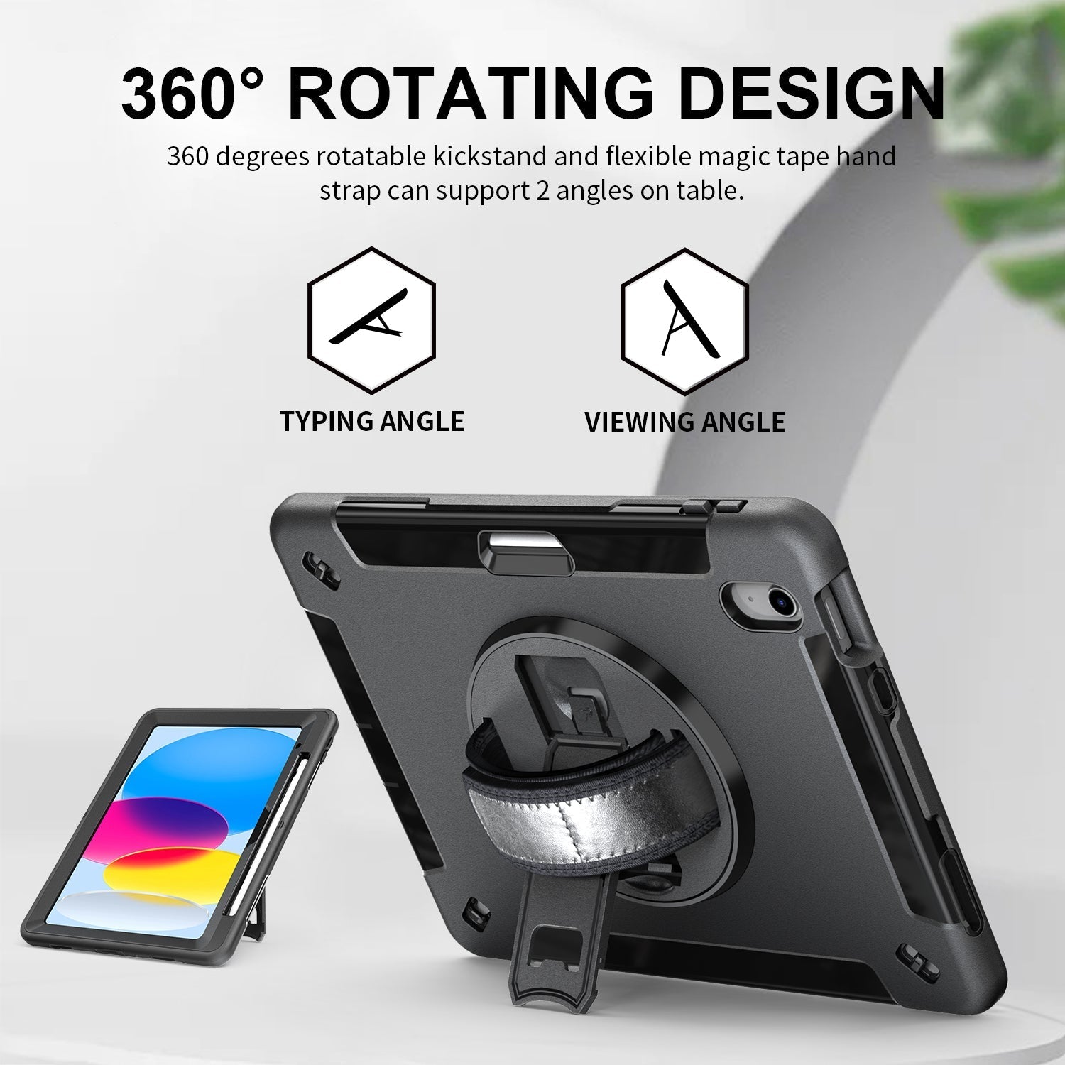 Rugged Case with Pen Holder For iPad Air 3