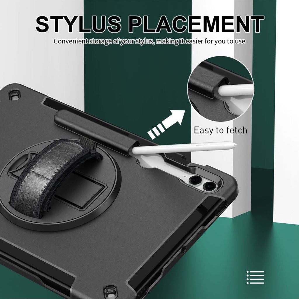 Rugged Case with Pen Holder for Galaxy Tab S9Plus /S10Plus/S9FE Plus (SM-X810) (12.4")