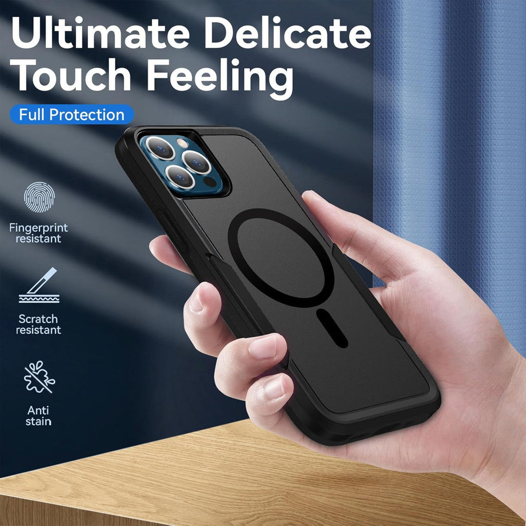 USP Case For iPhone 17 Pro Max Black Armor Light Case Compatible With Magsafe