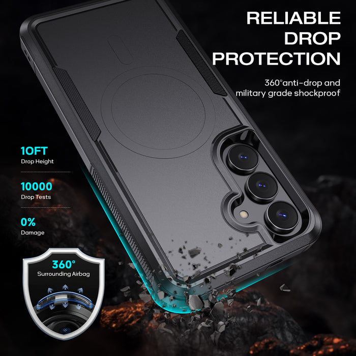 USP Case For Galaxy S26Plus Black Armor Light Case Compatible With Magsafe