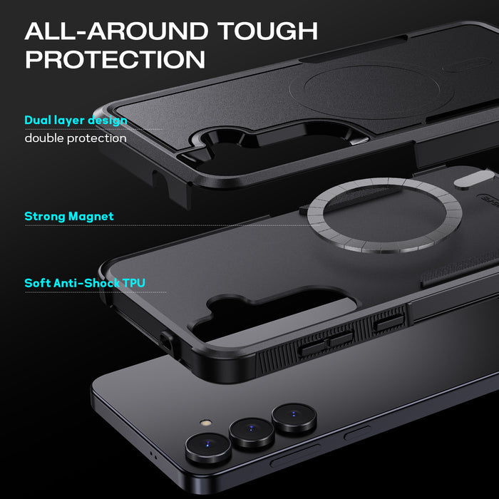 USP Case For Galaxy S26Plus Black Armor Light Case Compatible With Magsafe