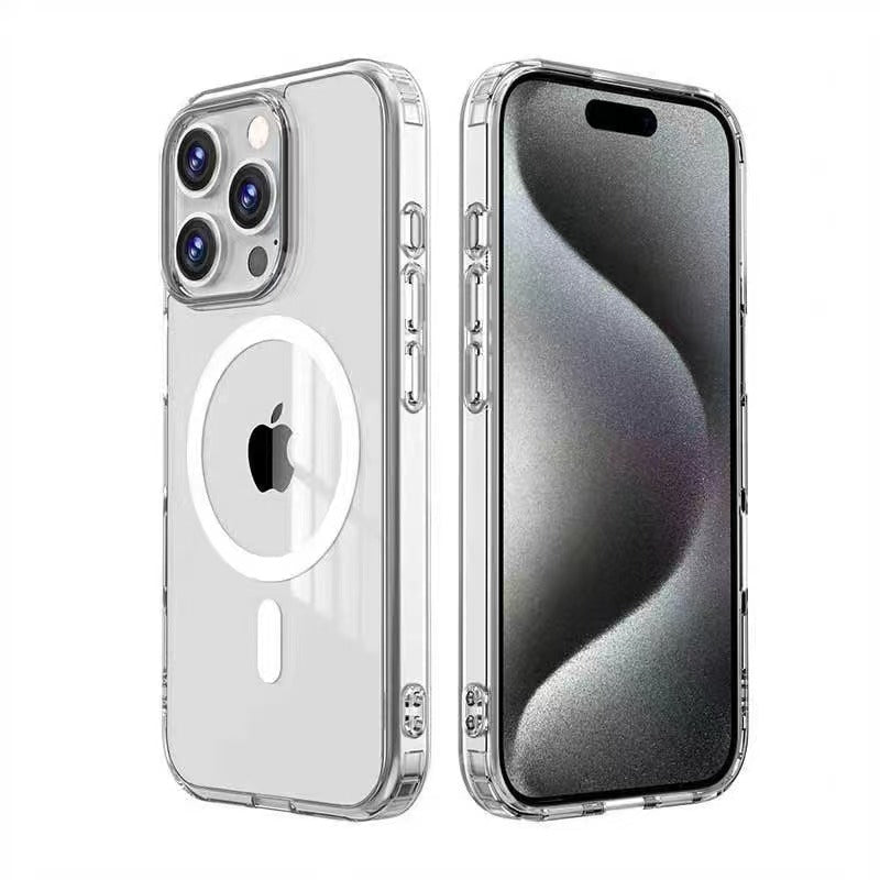 USP Case For iPhone 17 Pro Max Clear Rock Shockproof Case with MagSafe