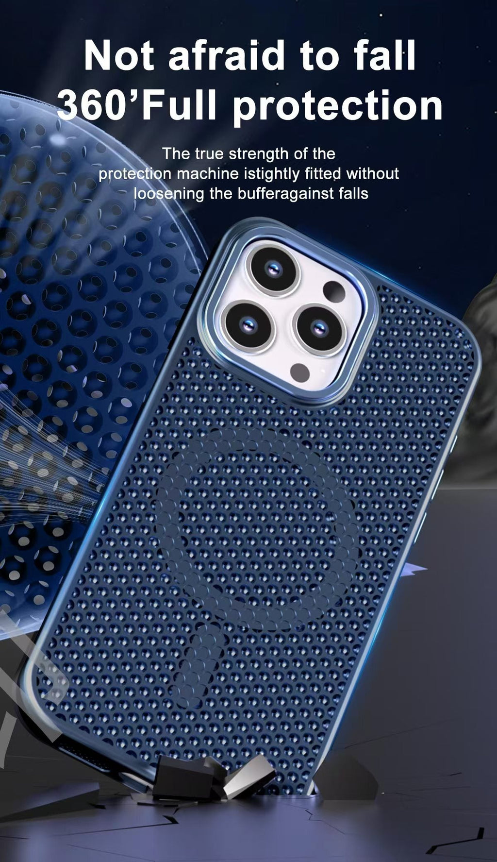 USP 3D Mesh Armor Case for iPhone 17 Pro Compatible With Magsafe