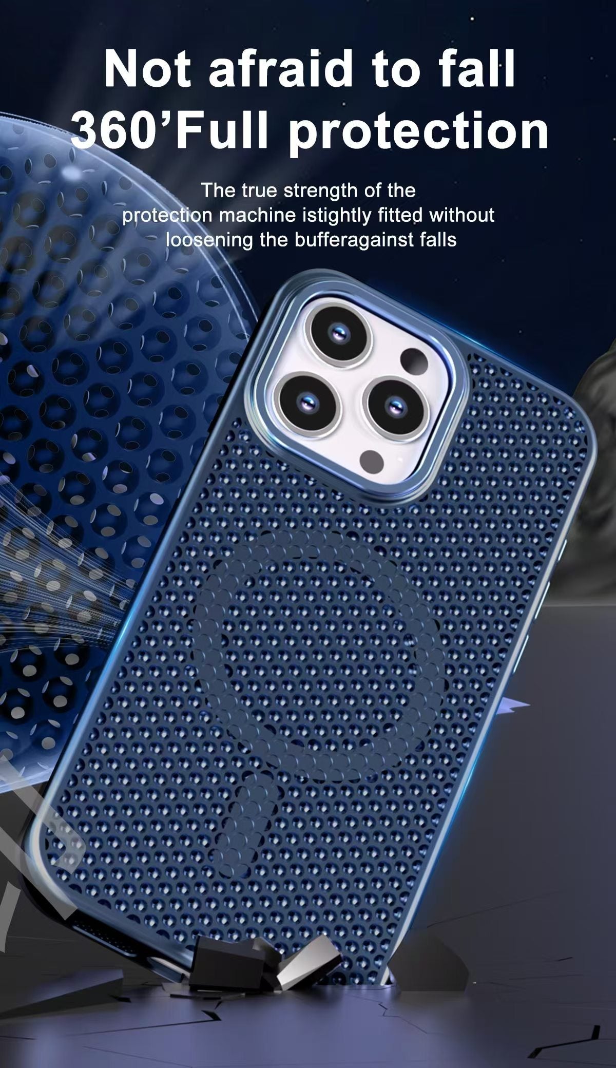 USP 3D Mesh Armor Case for iPhone 17 Pro Compatible With Magsafe