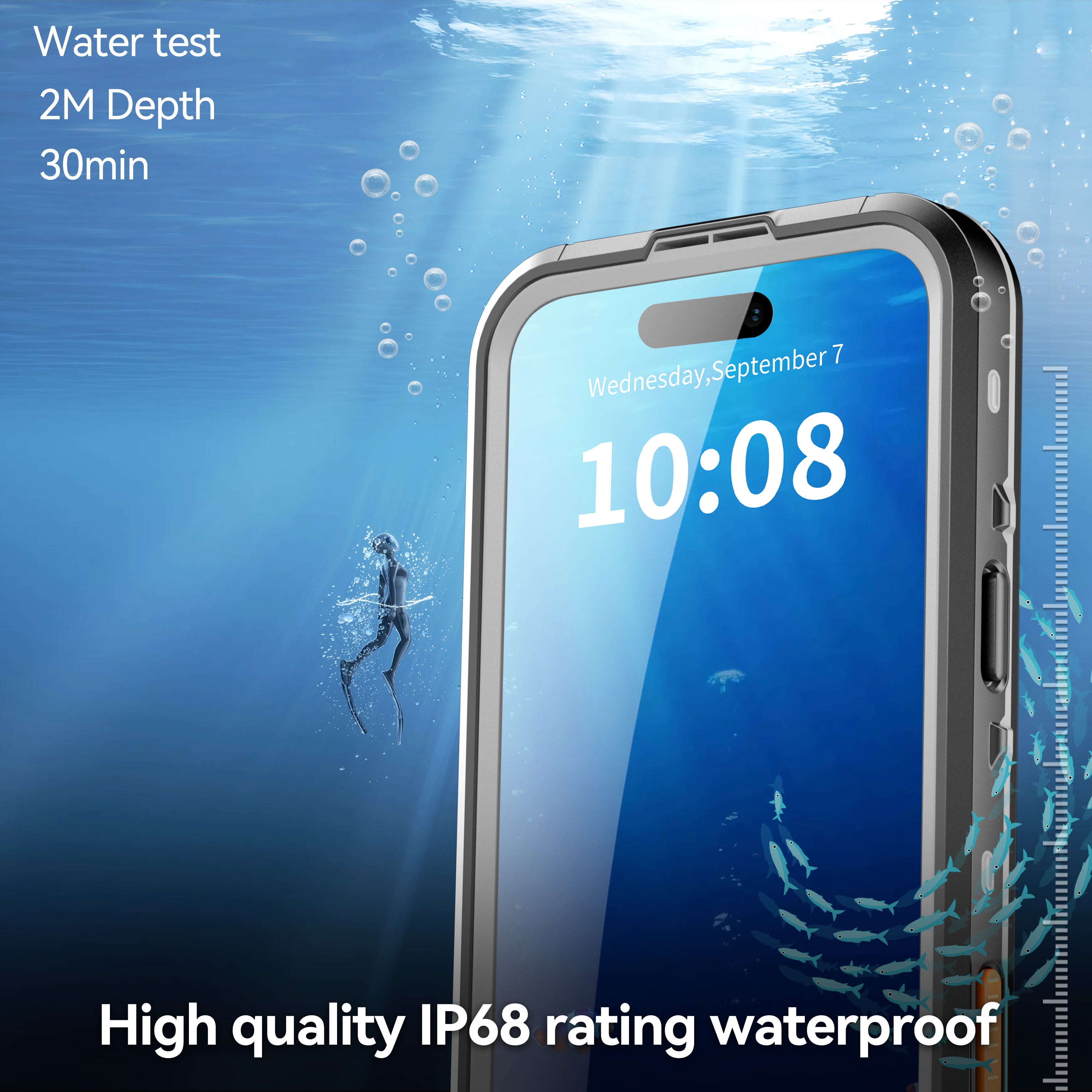 USP Apple iPhone 17 Pro Max WaterProof Case Black