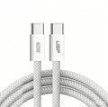 1M BoostUp White USB-C to USB-C PD 60W High Density Braided Fast Charging Cable  USP